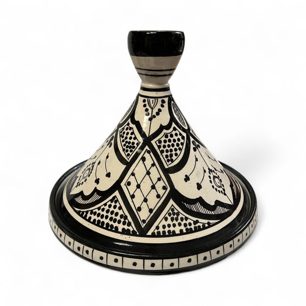 Serving Black&White Ceramic Tajine