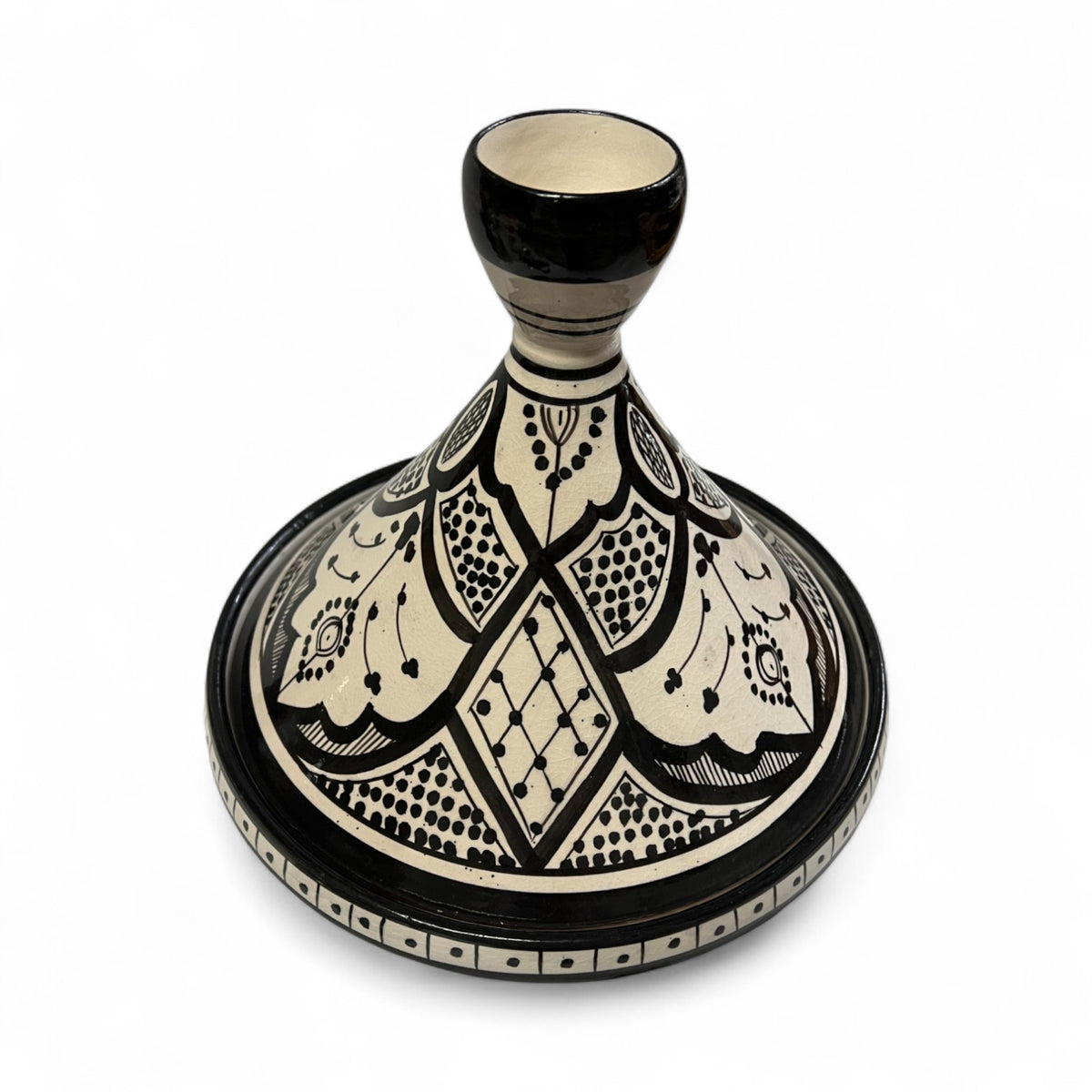 Serving Black&White Ceramic Tajine