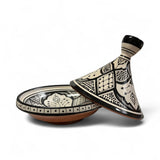 Serving Black&White Ceramic Tajine