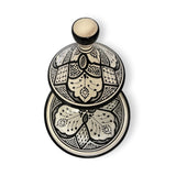 Serving Black&White Ceramic Tajine