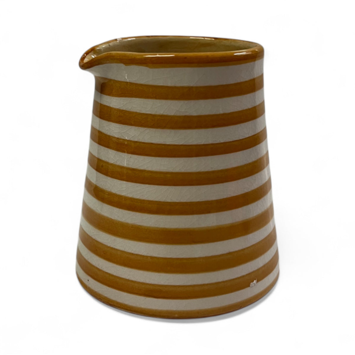 Striped Milk Pitcher