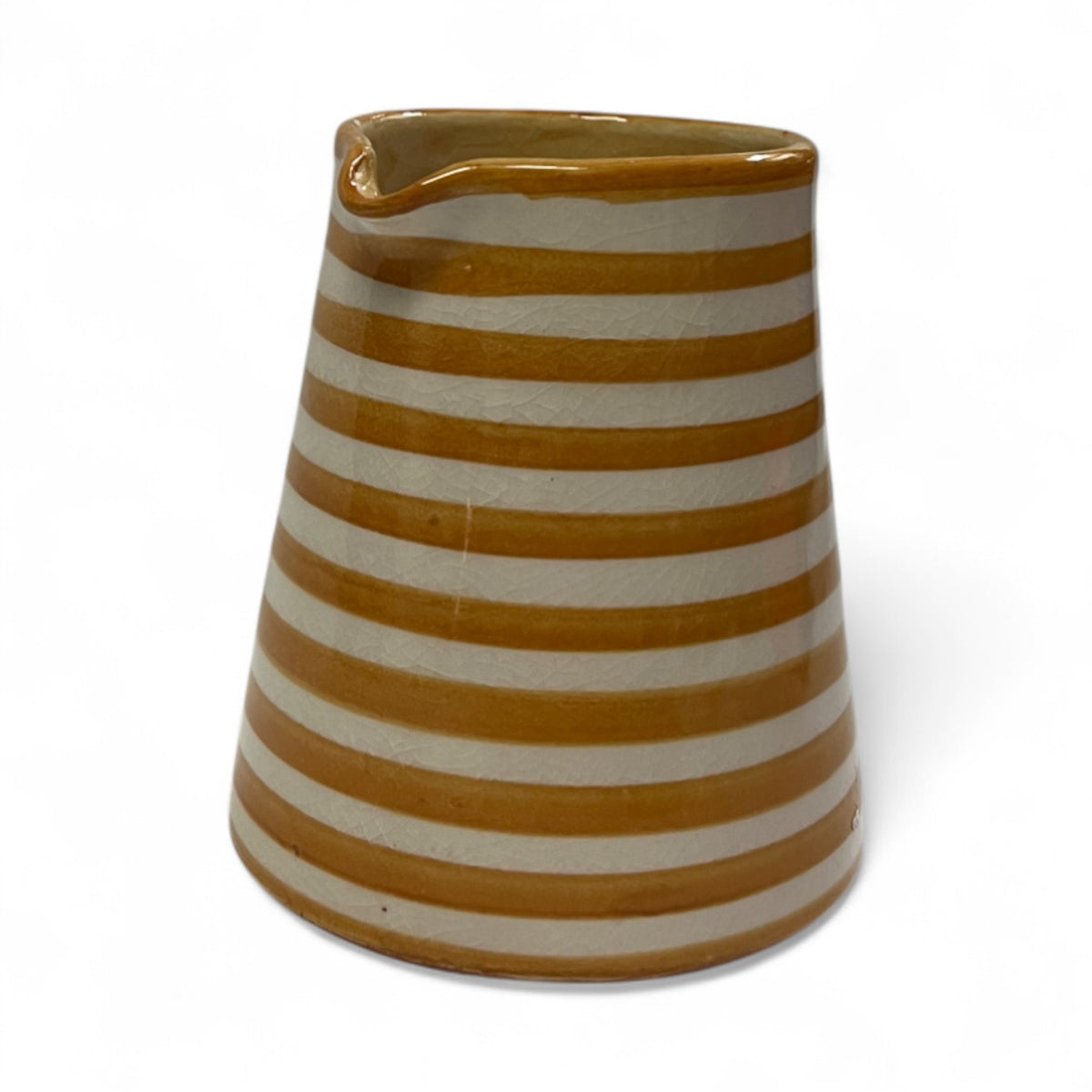 Striped Milk Pitcher