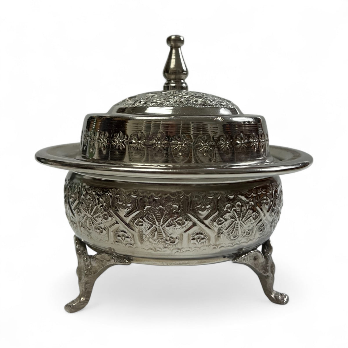 Medium nickel silver candy box