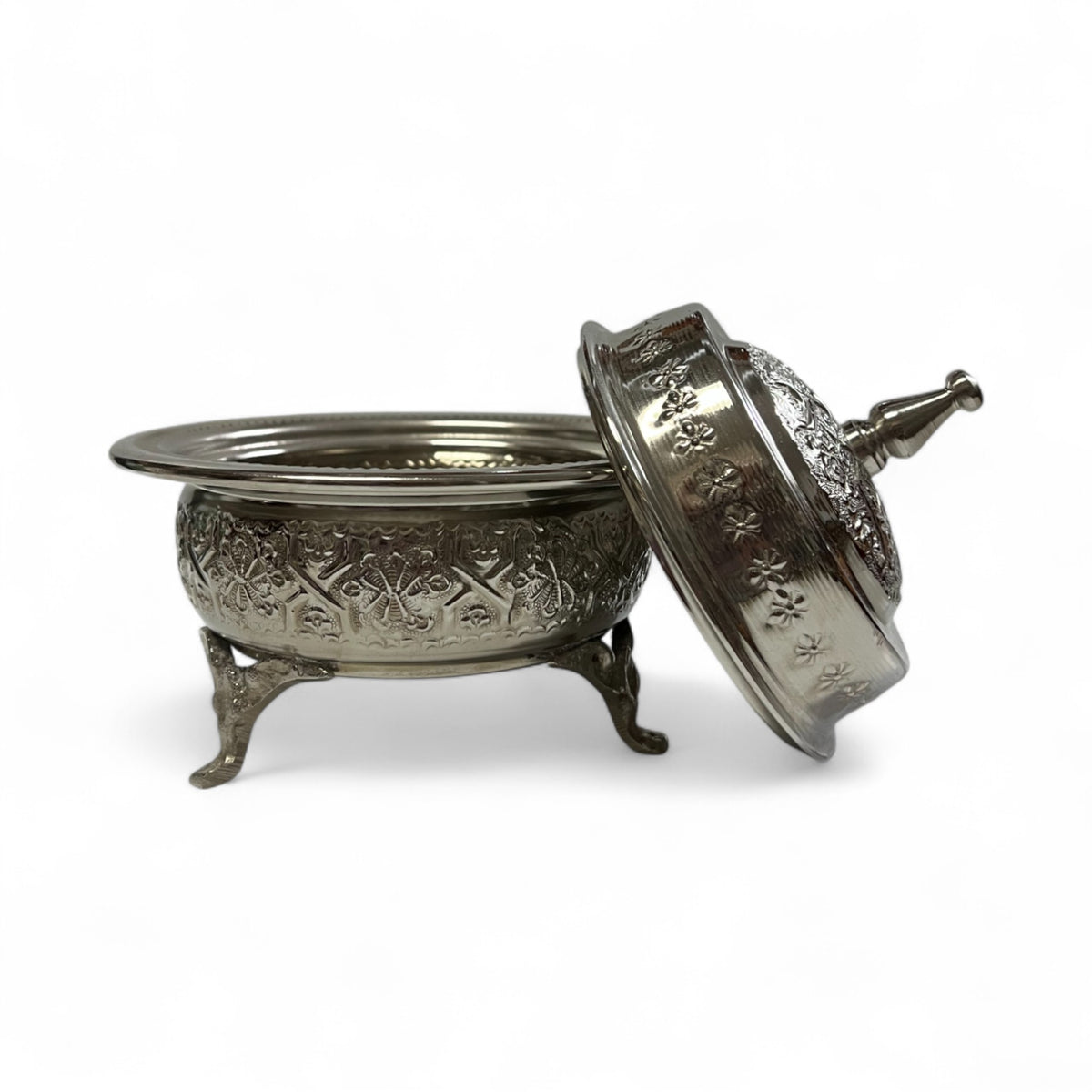 Medium nickel silver candy box