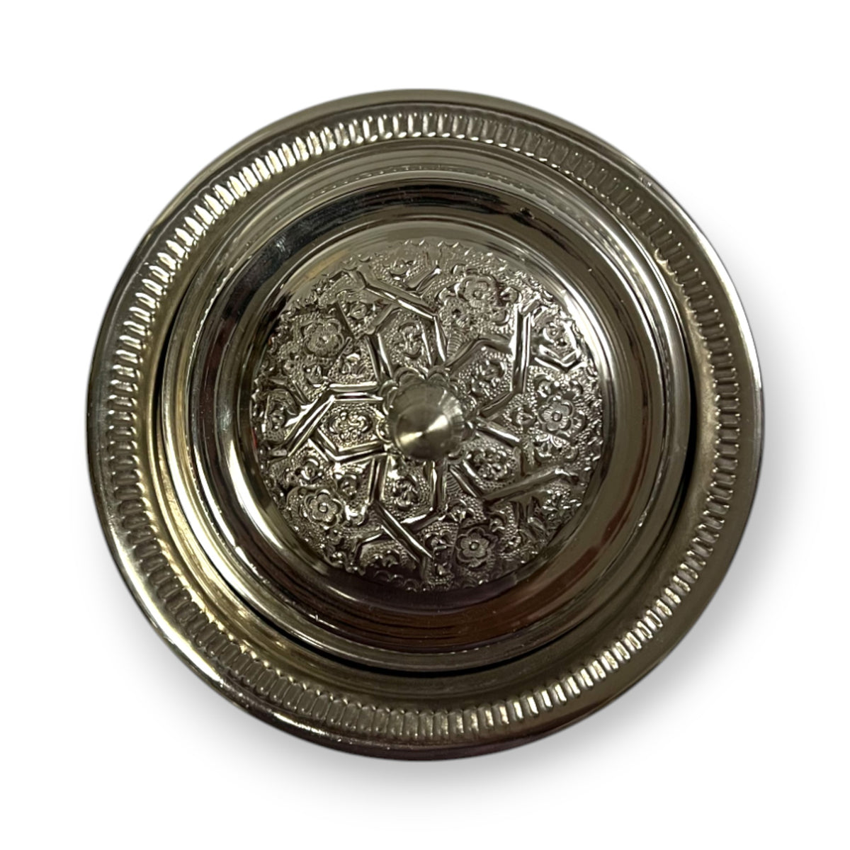 Medium nickel silver candy box