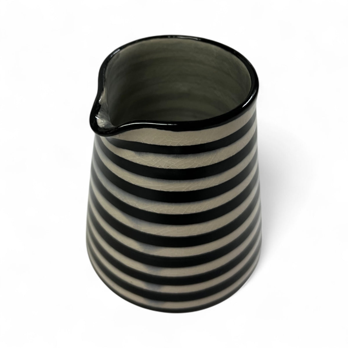 Striped Milk Pitcher