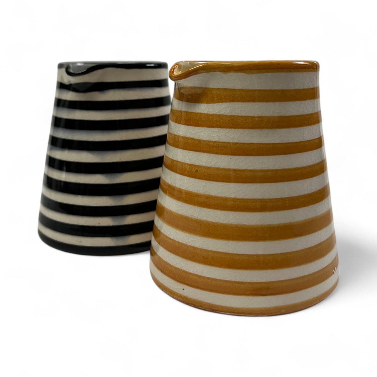 Striped Milk Pitcher