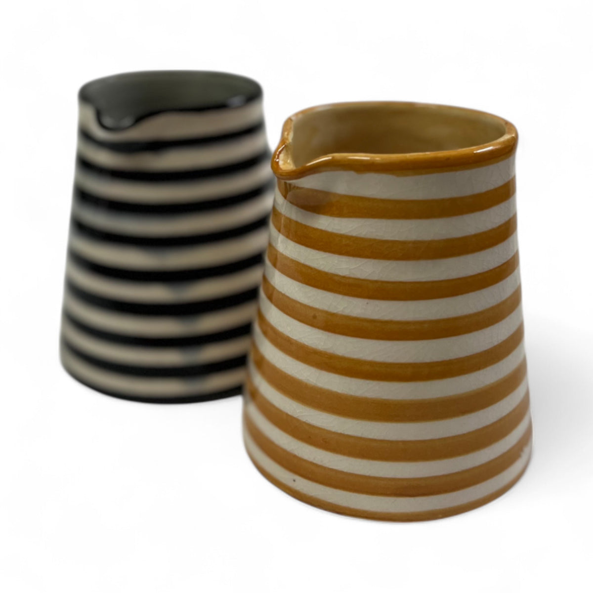 Striped Milk Pitcher