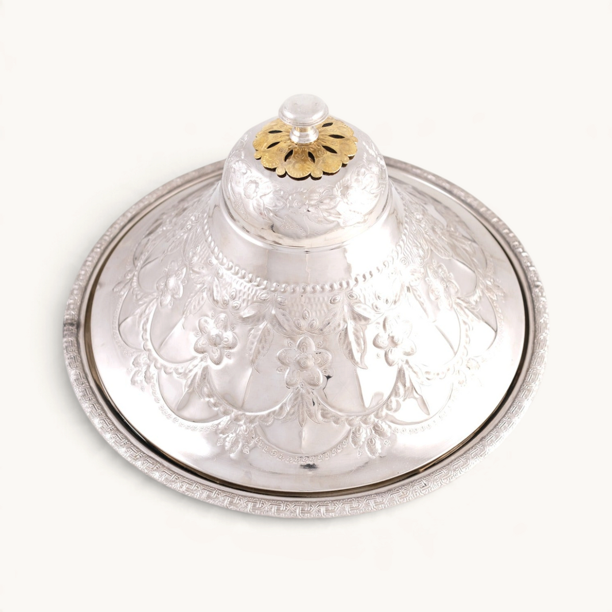 Moroccan food cover dome with serving plate