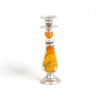 Moroccan-Silver-Candle-Holder-with-Orange-Marble-Details