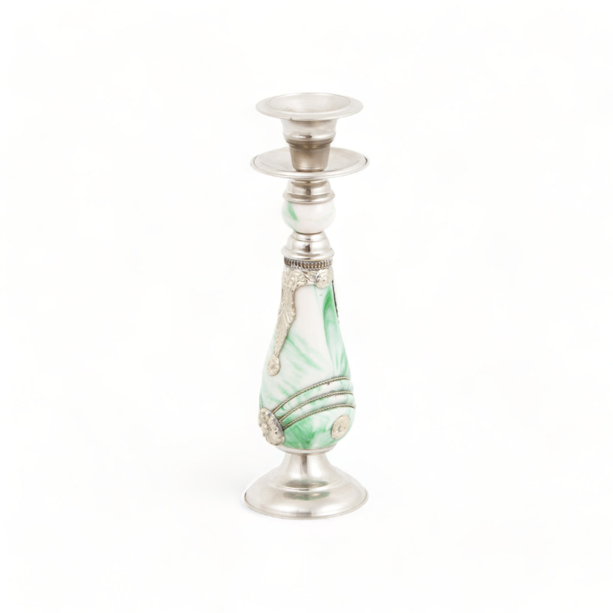 Morrocan-silver-candle-holder
