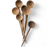 Hand-carved lemon wood table spoon with rustic charm, Moroccan craftsmanship