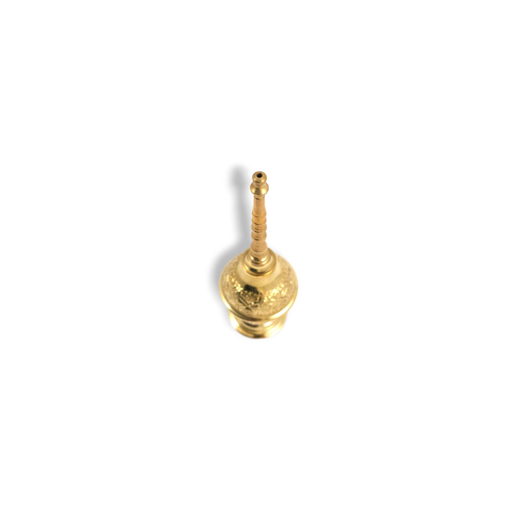 Yellow Copper Authentic Moroccan Rose Water Sprinkler Bottle