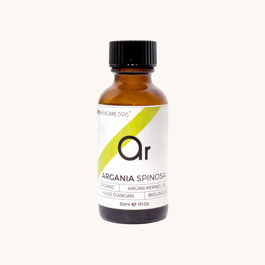 Bottle of OVO Skincare's Unroasted Organic Argan Kernel Oil in a 30ml size.