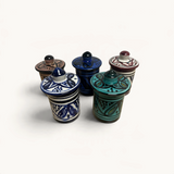 traditional-terracotta-moroccan-spice-container-dark-blue-geometric-pattern
