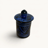 traditional-terracotta-moroccan-spice-container-dark-blue-geometric-pattern