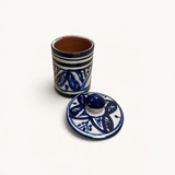traditional-terracotta-moroccan-spice-container-white-navy-pattern