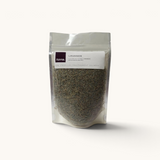 tuyya Moroccan Lavender grains in a 50g clear resealable pouch for culinary and aromatherapy use
