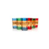 TUYYA Henna Berrad Moroccan tea glass with traditional pattern, 4 oz