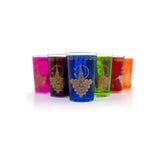 TUYYA Fibule Moroccan tea glass with traditional pattern, 6 oz