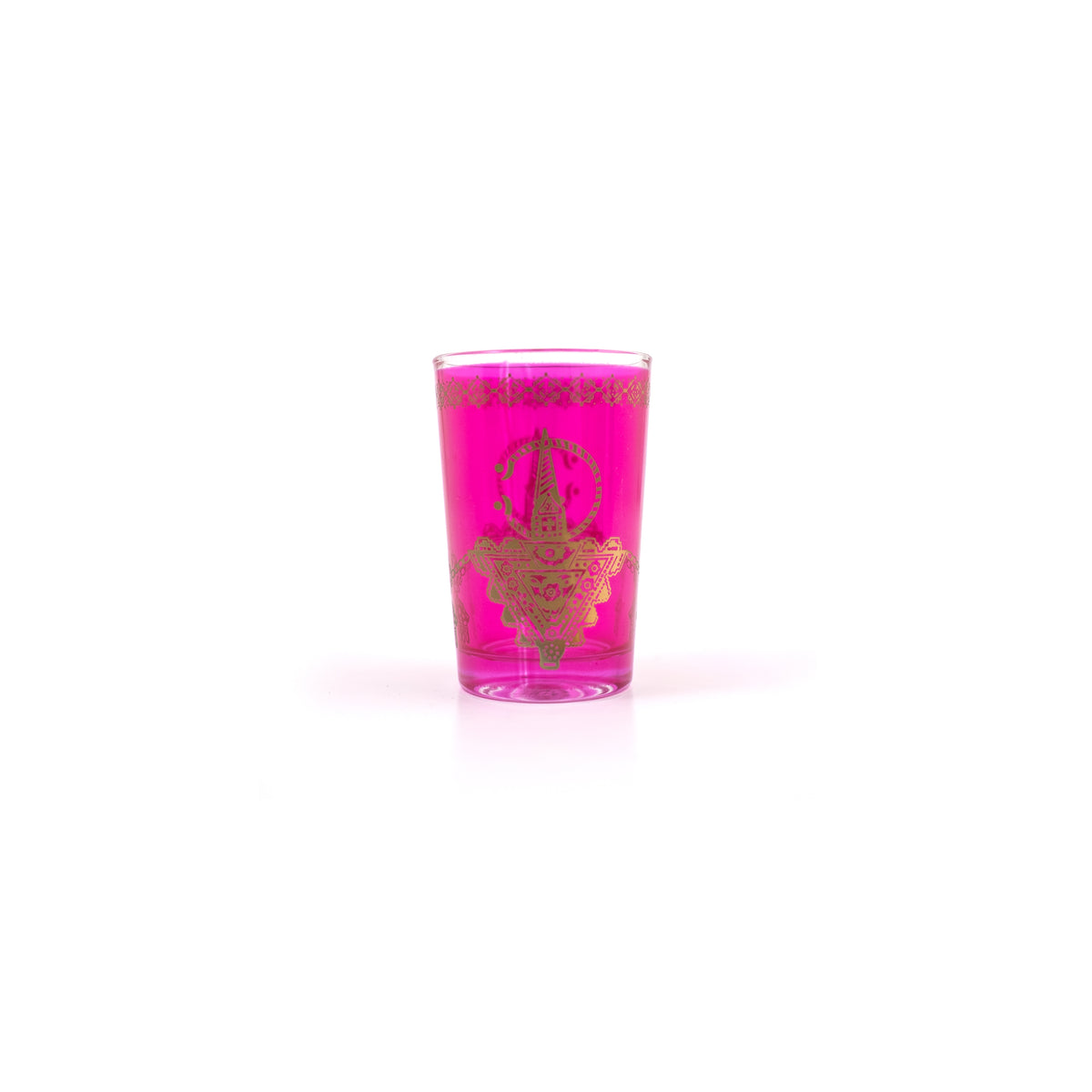 TUYYA Fibule Moroccan tea glass with traditional pattern, 6 oz
