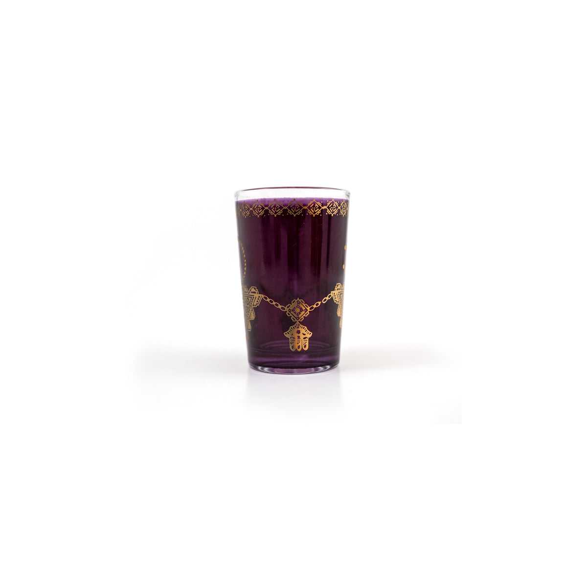 TUYYA Fibule Moroccan tea glass with traditional pattern, 6 oz