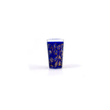 TUYYA Floral Moroccan tea glass with floral pattern, 4 oz