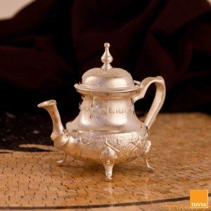 TUYYA Maestro Sahara Moroccan teapot, silver-plated finish