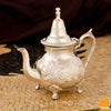 TEAPOT ANTIQUE FLORAL SILVERPLATED L LEGS 2