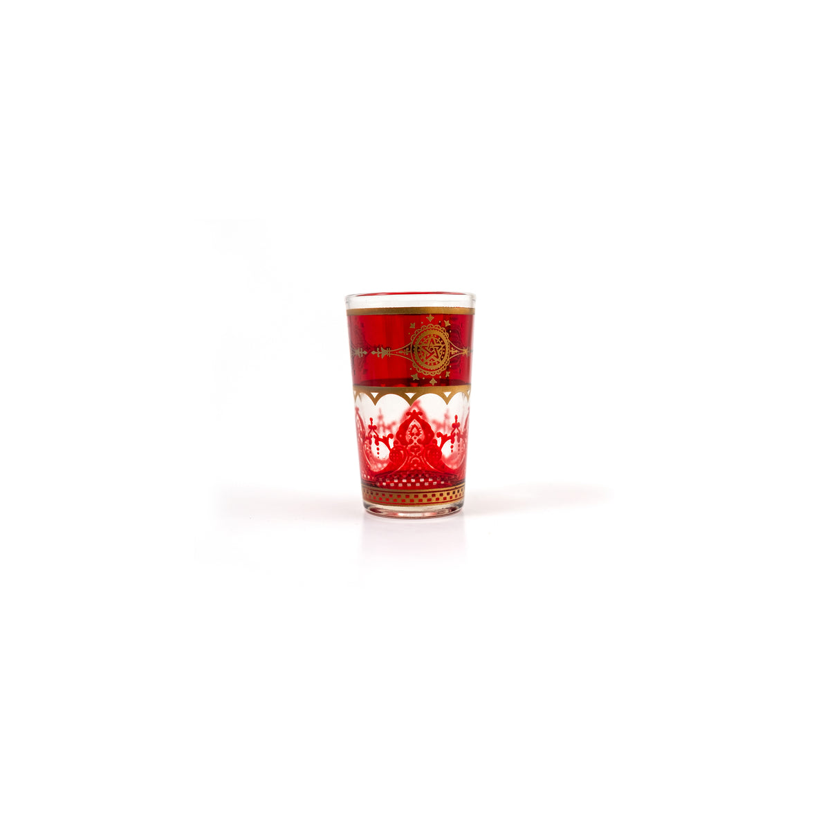 TUYYA Touareg Moroccan tea glass with traditional pattern, 4 oz
