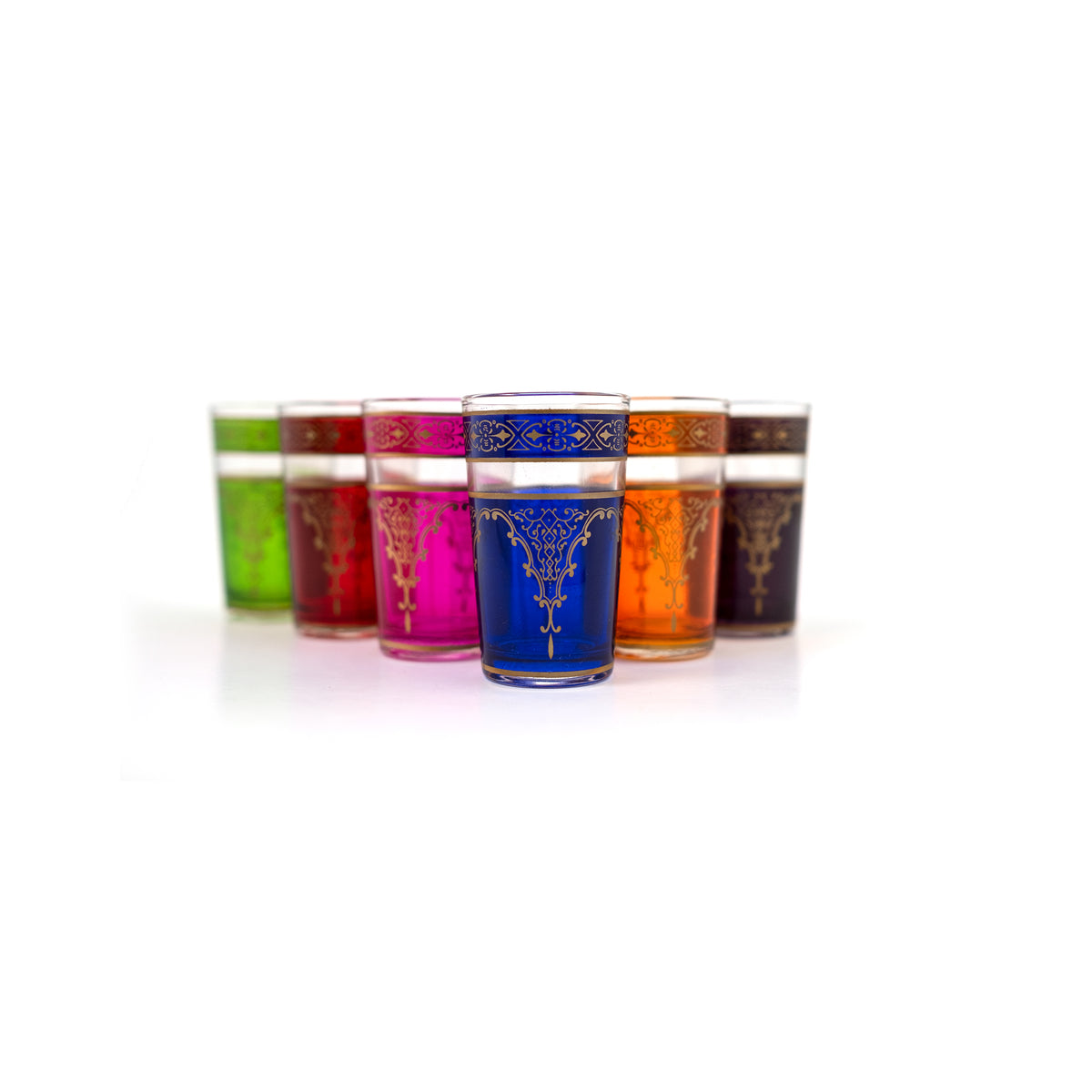 TUYYA handcrafted Andalousia Moroccan tea glass set, 4 oz